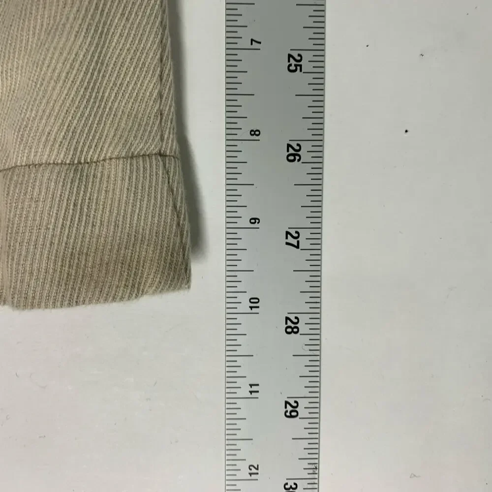 Zara M Womens Tan Wide Leg Pants Linen Cotton High Rise Normcore Pleated